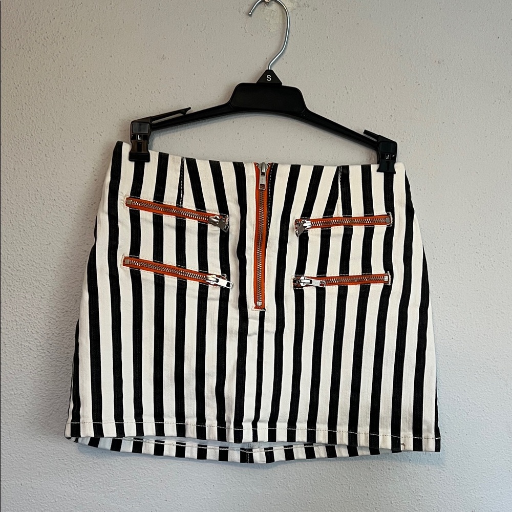Urban Outfitters Black and White Striped Skirt